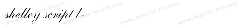 shelley script l字体转换